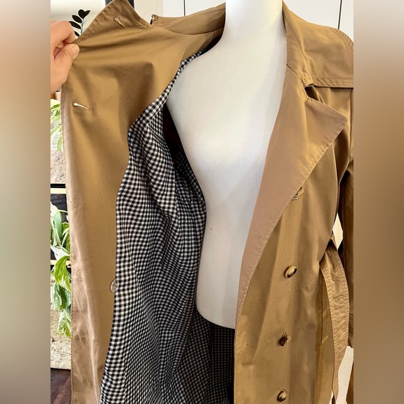 Fashion Union double breasted hooded trench oversized coat with check lining - Picture 9 of 13